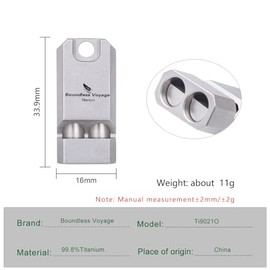 iBasingo Ti9021O - Paquete de 1 silbato de emergencia de titanio, silbatos de señal de camping con cordón fuerte para senderismo, entrenadores, entrenamiento, llavero deportivo, herramienta de
