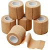 6-Rolls 2 In x 5 Yds Tan Self Adhesive Bandage