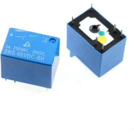 JCAKES Relay 5pcs Srs-05 12 24vdc-sl Group I Conversion 6-pin 4100 Series Relay 3A (Size : SRS-05VDC-SL (5V))