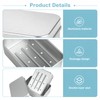 3pcs Soap Tin, 180 ml/150 ml, Aluminum, with 3 Soap