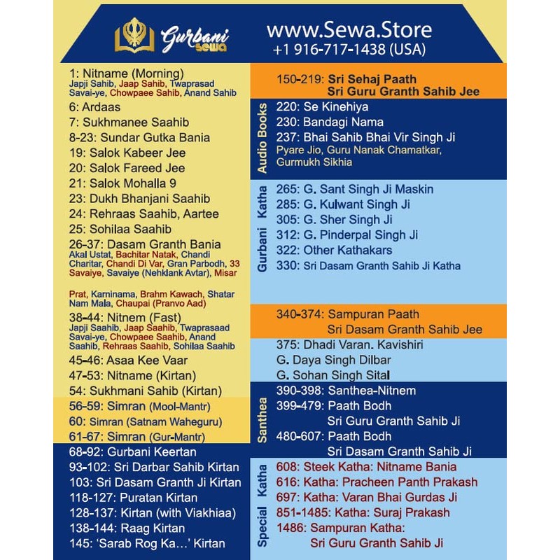 SewaStore.com ਗੁਰਬਾਣੀ ਪਲੇਅਰ | Gurbani Player with 2100 hours of