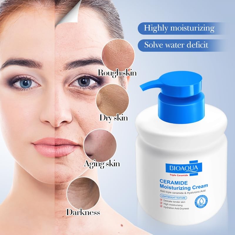 Ceramide Hyaluronic Acid Moisturizer reducing dryness Prevent dry smooth skin