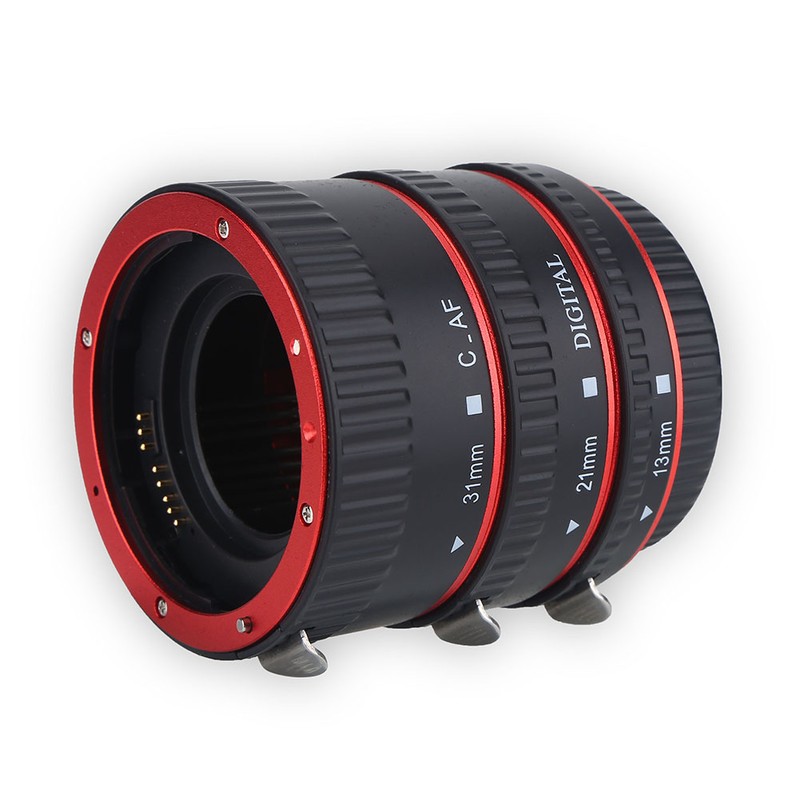 Metal Auto Focusing Macro Extension Adapter Tube Ring Set for