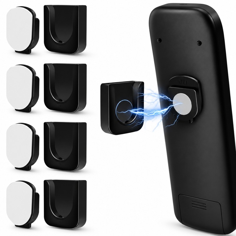 Magnetic Remote Control Holder for Wall Storage – Self-Adhesive, No-Drill