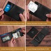 Mens Slim Wallet with Money Clip Bifold RFID Blocking Front