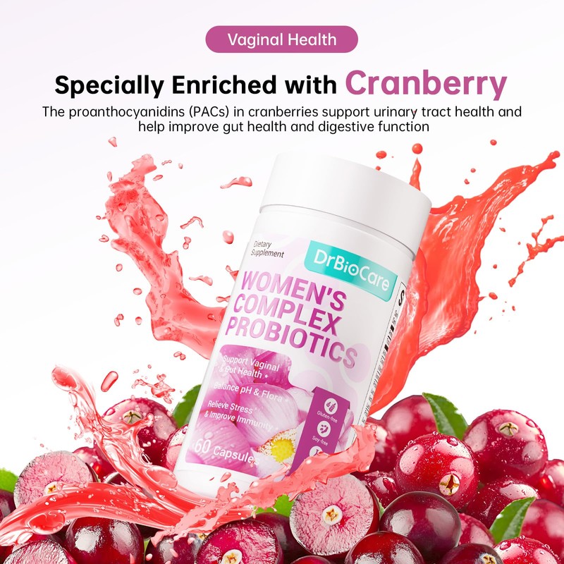 Women's Complex probiotics, Vaginal Probiotics for Women Vag Health, Ashwagandha