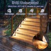 Kondras Motion Sensor Solar Stair Lights Outdoor, 8-Pack Super Bright