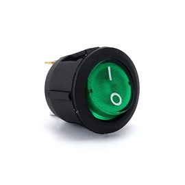 CABLEPELADO Rocker Switch 2 Way 3 Way Switch 3 Pole Switch 3 Pole Switch On/Off Switch SPST 6A 250VAC 10A 125VAC Green LED Light