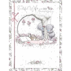 Me to You Tatty Teddy ABL01016 Karte zum Hochzeitstag, handgefertigt, mit Schachtel, offizielle Kollektion