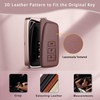 for Lexus Key Fob Cover, Premium Aluminum and Leather Protector