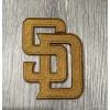 San Diego Padres Gold Patch Logo Embroidered Iron 3x2.25 Inch