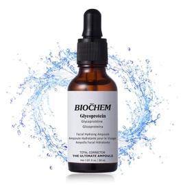 BIOCHEM Glycoprotein Facial Hydrating Ampoule - 1.01 fl oz / 30 mL, Deep Moisturizing & Skin Repair for All Skin Types