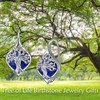 WINNICACA Tree of Life Birthstone Earrings Sterling Silver Christmas Birthstone