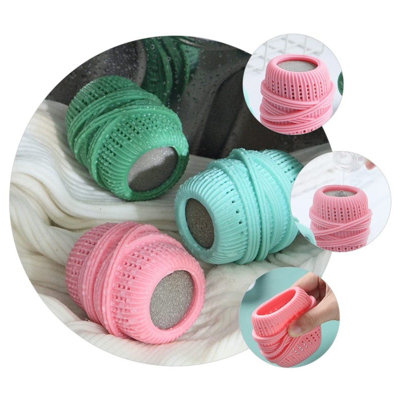 Outanaya 3Pcs Random Laundry Balls Set Tpe Sponge Tangle Washing