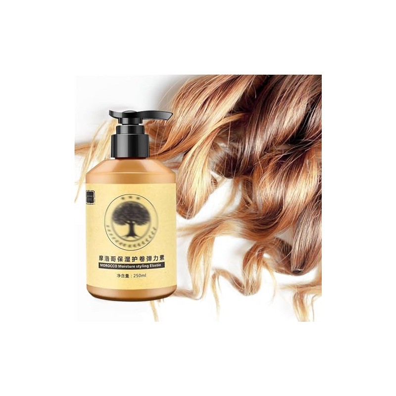 Elastina Para El Cabello,Peinado De Larga Duración Volumen Marroquí Hidratación