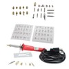 37pc Complete Wood Burning Pen & Assorted Soldering Tips Stencil