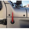VMS RACING GLOSS WHITE TELESCOPIC 50 CAL BULLET AMMO ANTENNA