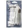 HICKIES Elastic Tie-Free Shoe Laces (2.0 New), White