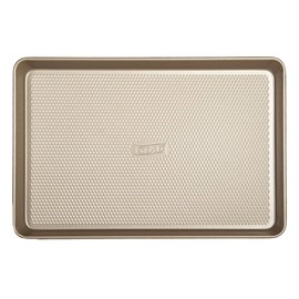 Glad Premium Nonstick Cookie Sheet – Whitford Gold Baking Pan with Raised Diamond Texture, Medium