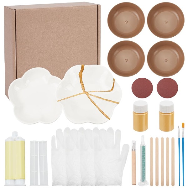 WEBEEDY Kintsugi Repair Kit Gold Complete and Modern Kintsugi Set