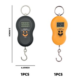 Digital Luggage Scale Professional Electronic Portable Scale MFCGHXR 2 Pack Portable Luggage Scale, Digital Fish Scale, Hanging Digital Scale, Digital Hanging Scale, Portable Digital Fishing