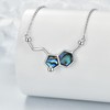 LUHE Abalone Necklace Sterling Silver Serotonin Necklace Graduation Gifts Abalone