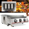 Portable Gas Grill,Propane Tabletop Grill 3-Burners BBQ,Stainless Steel Cooker Camping