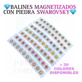 Productos comerciales mx Balines Con Piedra Swarovsky Auriculoterapia 300 Piezas