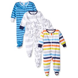 Onesies Brand Baby Boys' 4-Pack Sleep 'N Play Footie