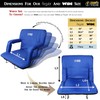 BRAWNTIDE Stadium Seat with Back Support - Thick Comfy Cushion,