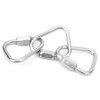 5pcs Triangle Locking Carabiner Stainless Steel Portable Easy to Carry