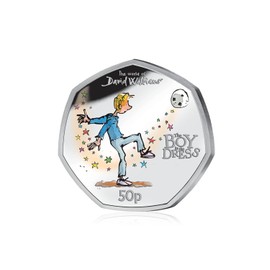 Collectable David Walliams The Boy in the Dress Colour 50p Coin Limited Edition