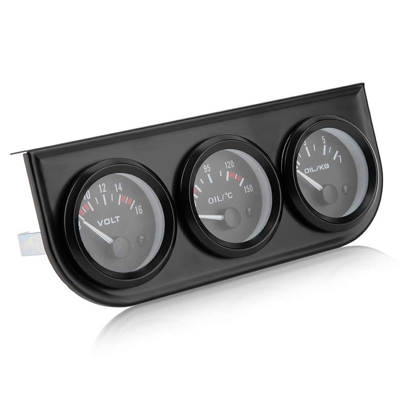Triple Gauge Kit, 3-in-1 Triple Gauge Kit, Voltmeter, Water Temperature,