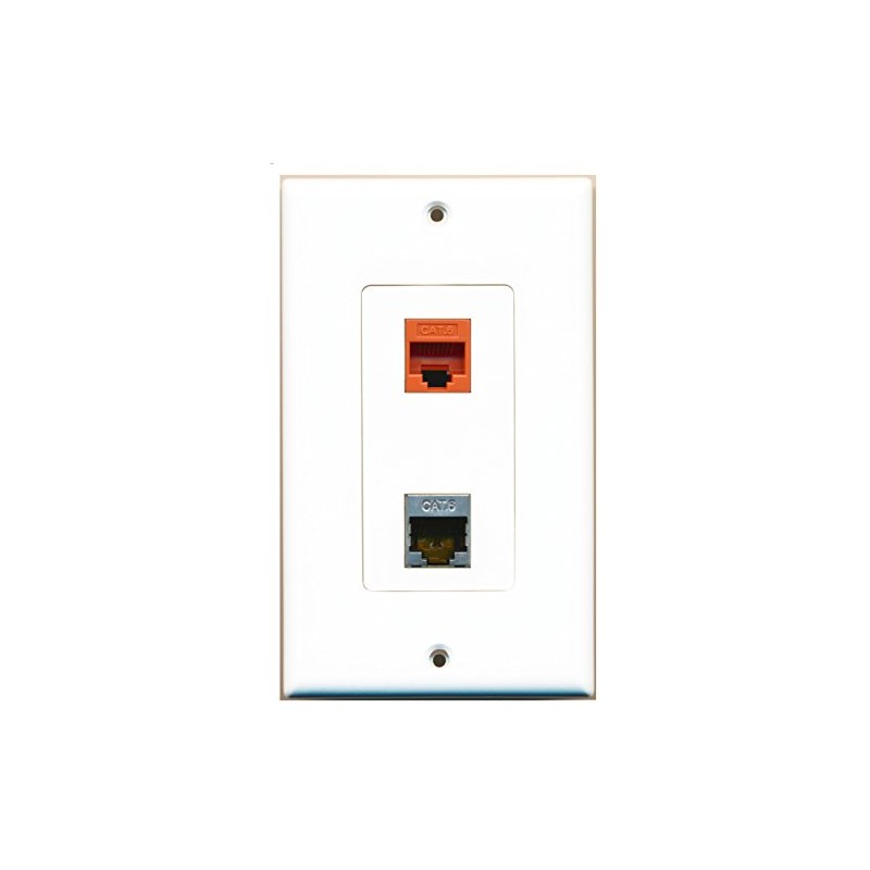 RiteAV 1 Port Shielded Cat6 Ethernet 1 Port Cat6 Ethernet