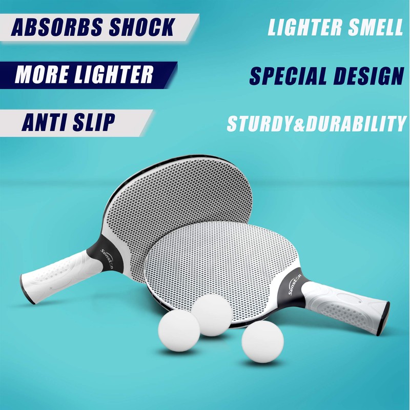 Senston Table Tennis Bat Set, Professional Table Tennis Paddle Set