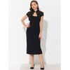Allegra K Women's Lace Shrugs Stand Collar Cropped Formal Shoulder