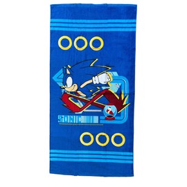 hermet Sonic 100% Cotton Terry Beach Towel, 70 x 140 cm, Blue