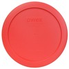 Pyrex 7201-PC 4-Cup Red Food Storage Replacement Lid (4-Pack) -