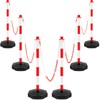 Konohan 6 Pack 34 Inch Parking Cone Delineators Post Traffic
