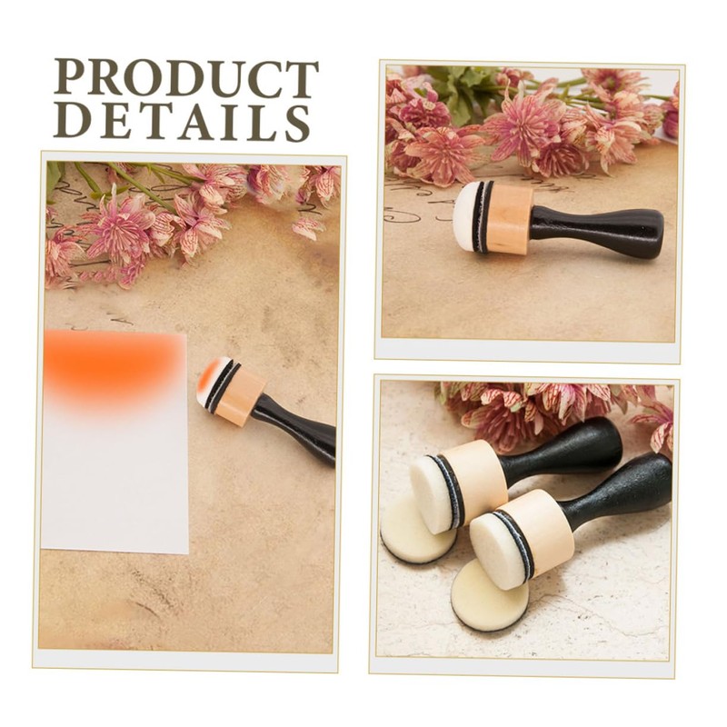 jojofuny 1 Set Sponge Stamp for Painting Handles Blending Sponges