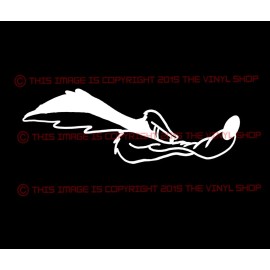 The Vinyl Shop ACME RACING Wyle E Coyote head Hot Rod, Race, NHRA, Rat Rod decal sticker.