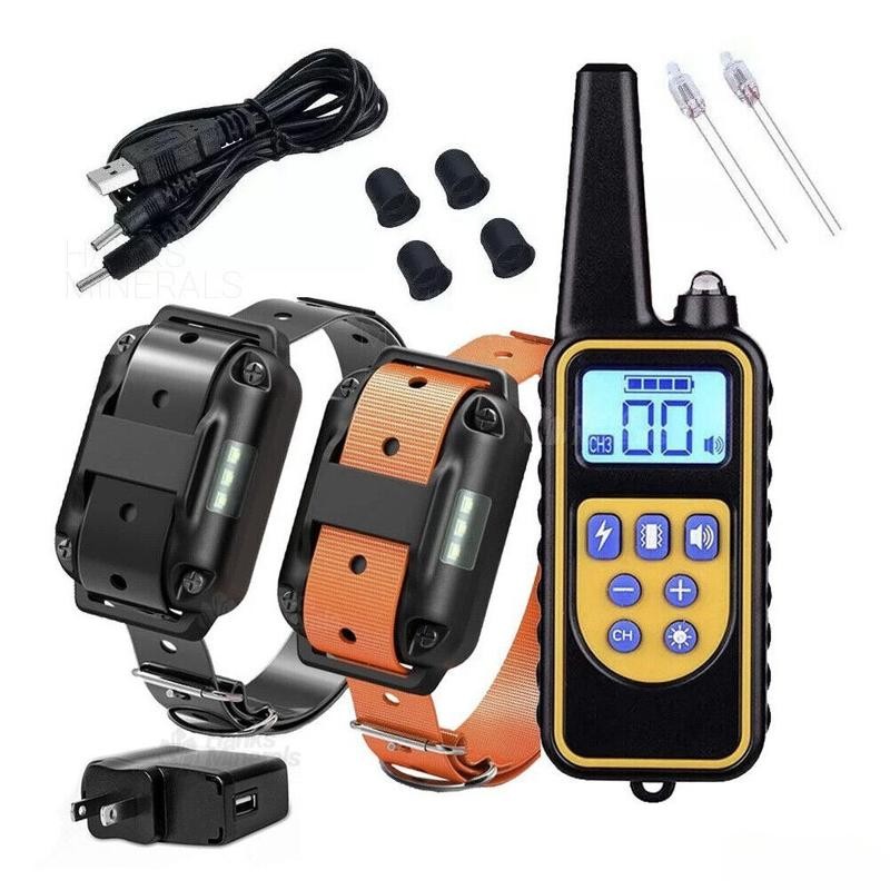 Dog Training Collar 3000FT Remote Rechargeable Shock PET Waterproof Trainer