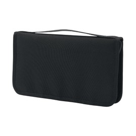 MUJI OHCA3A2S Polyester Passport Case with Clear Pocket, Black, Approx. 9.3 x 5.1 x 1.0 inches (23.5 x 13 x 2.5 cm)
