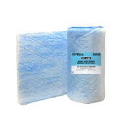 Lauco ﻿﻿Premium Paint Spray Booth Exhaust Filter Roll - 24 Inches x 100 Feet - 18 Gram Heavy-Duty Blue Fiberglass Paint Arrestor - Captures Traps Overspray Paint Particles in Autobody Booths