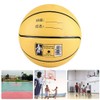 5th Cool Basketball High Elastic Wearresistant Leather Ball Yellow