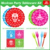 96 Pcs Fiesta Party Plates,Mexican Fiesta Party Plates,Mexican Cinco De