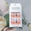 24Pcs Press on Nails Long - French Coffin Fake Nails