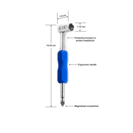 MusicNomad MN232 Premium Truss Rod Wrench - 5/16", Plus Magnetized Screwdriver