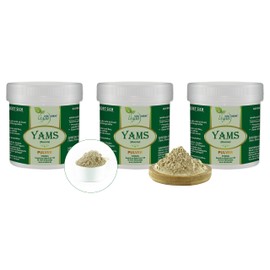 VITA IDEAL Vegan® Yams - Root 3 x 300 g Powder - Dioscorea - Yam Root - Daily Serving 1000 mg YAM Root, Natural, Vegetable & No Additives, Includes Measuring Spoon