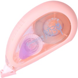 WISOPTUS Correction Tape with Rubber Edging, 59 Feet Aesthetic Cute White Out Tape Featuring Shock-Absorbing Edging for Smooth, Durable, and Precise Mistake Fixing (1Piece, Pink)